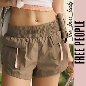 Free People shorts activewear cargo Movement gym workout hiking running Medium